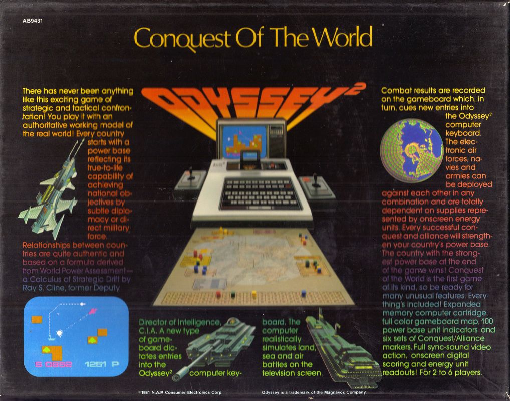 Conquest of the World box art for Odyssey 2